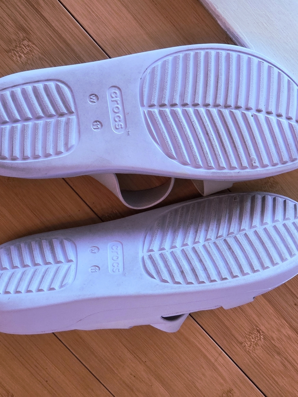 Crocs Getaway Shimmer Strappy Sandal Lavender Purple Platform Size 11 Women's - Picture 11 of 15